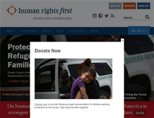 Tablet Screenshot of humanrightsfirst.org